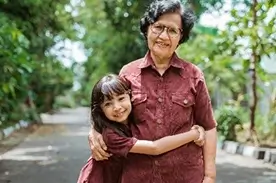 Grandma & Grandaughter Hugging